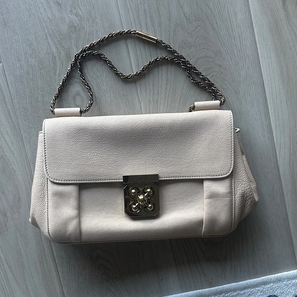 Chloe Beige Shoulder Bag with Gold Hardware - Picture 1 of 5